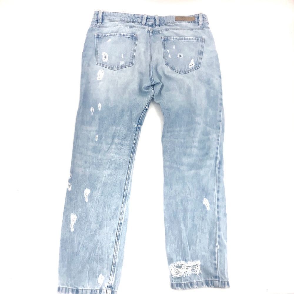 Zara TRF Denim Ripped Jeans - Picture 2 of 4